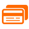 Icon illustration of a credit card